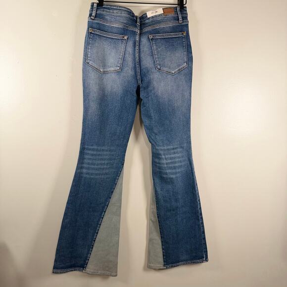 NWT Judy Blue Inseam Panel Flare Jeans Mid Rise Stretch Womens Size 11/30 - Picture 11 of 13